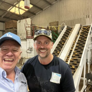 L-R Nick Cesare with Olly Palmer a satisfied PACE customer